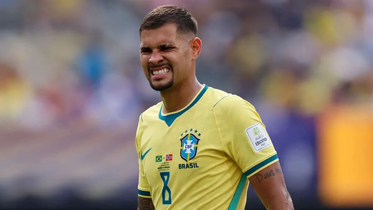 Player wearing Brazil jersey during a match