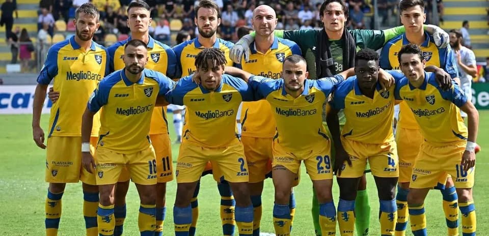 Frosinone team lineup before the match