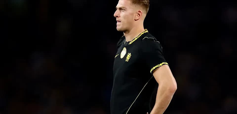 Player standing on the field during a match