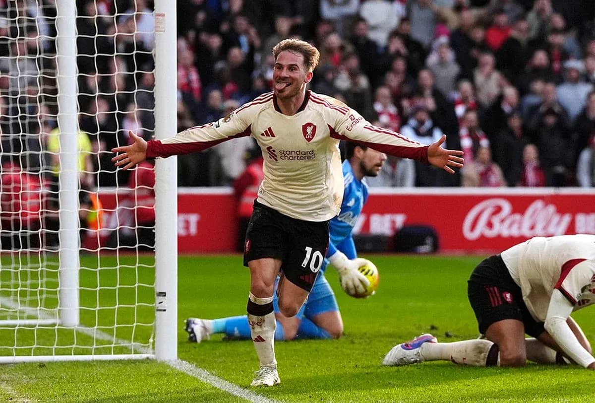 Liverpool player celebrating a goal during match