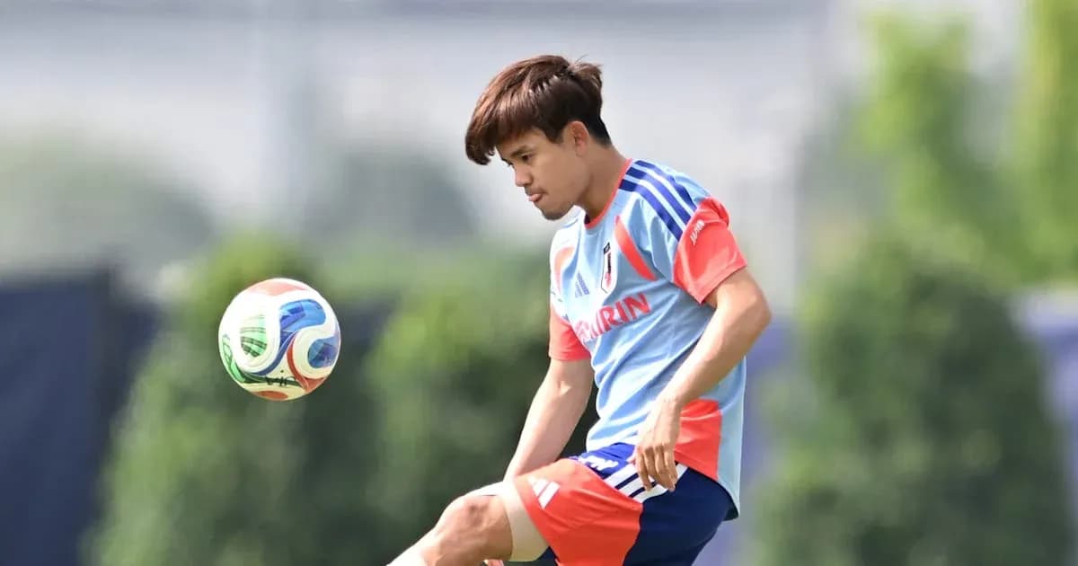 Player practicing with a soccer ball during training