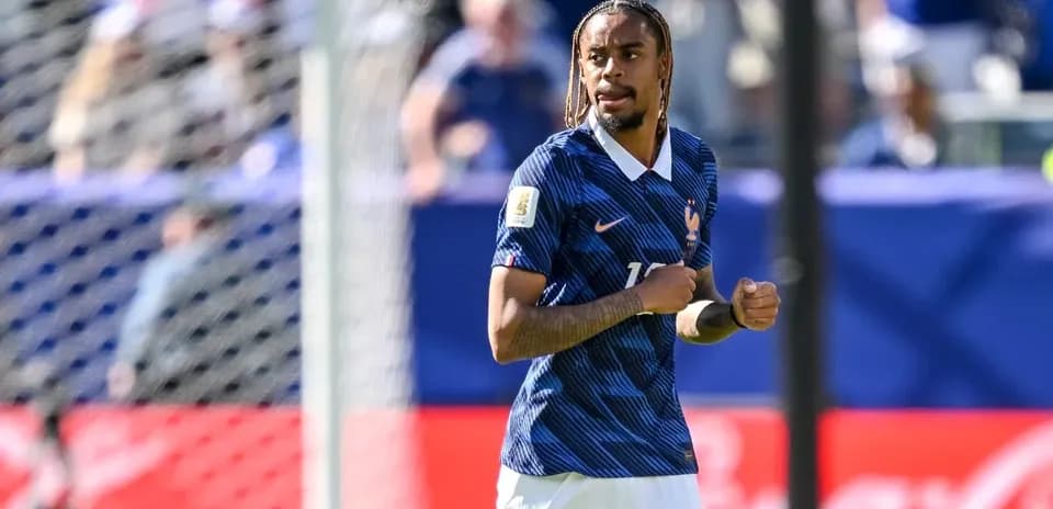 Player in France jersey during a match