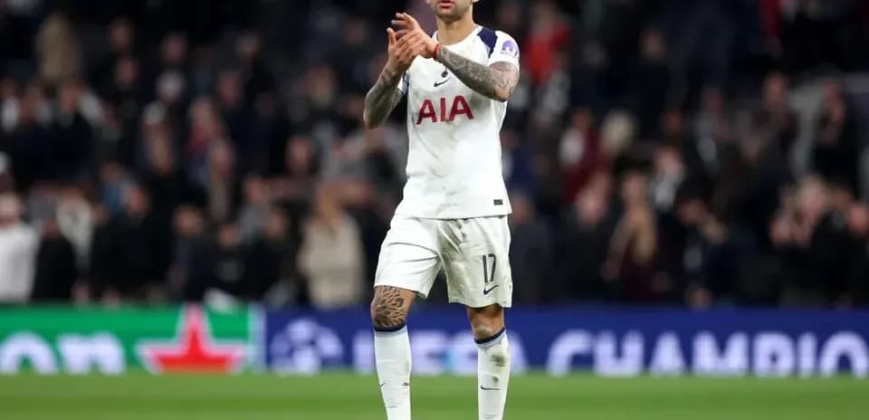 Player applauding fans after the match