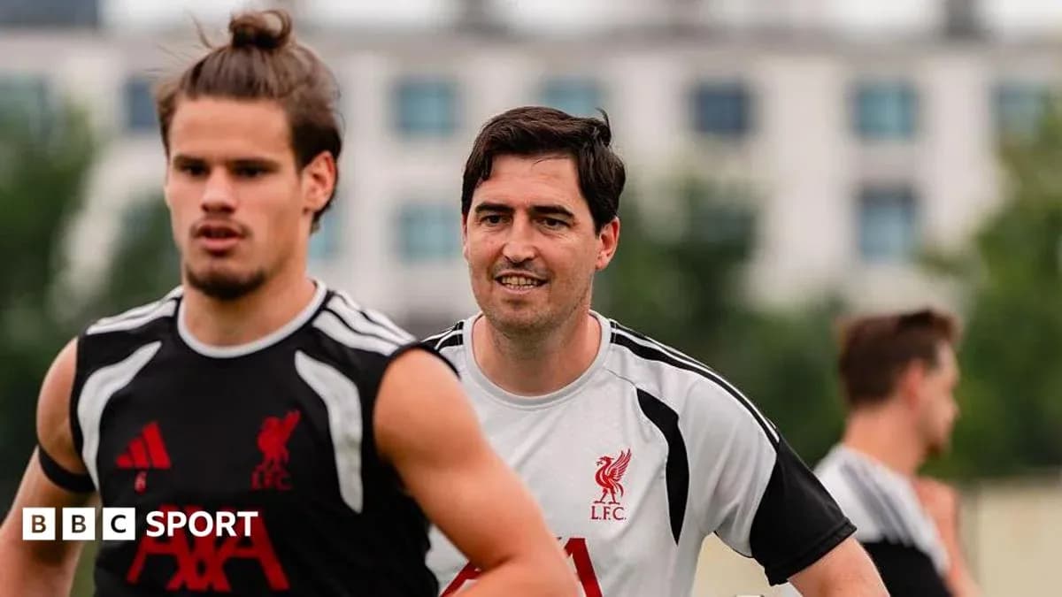 Players training at Liverpool FC practice session