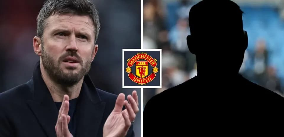 Coach applauding with Manchester United logo in background
