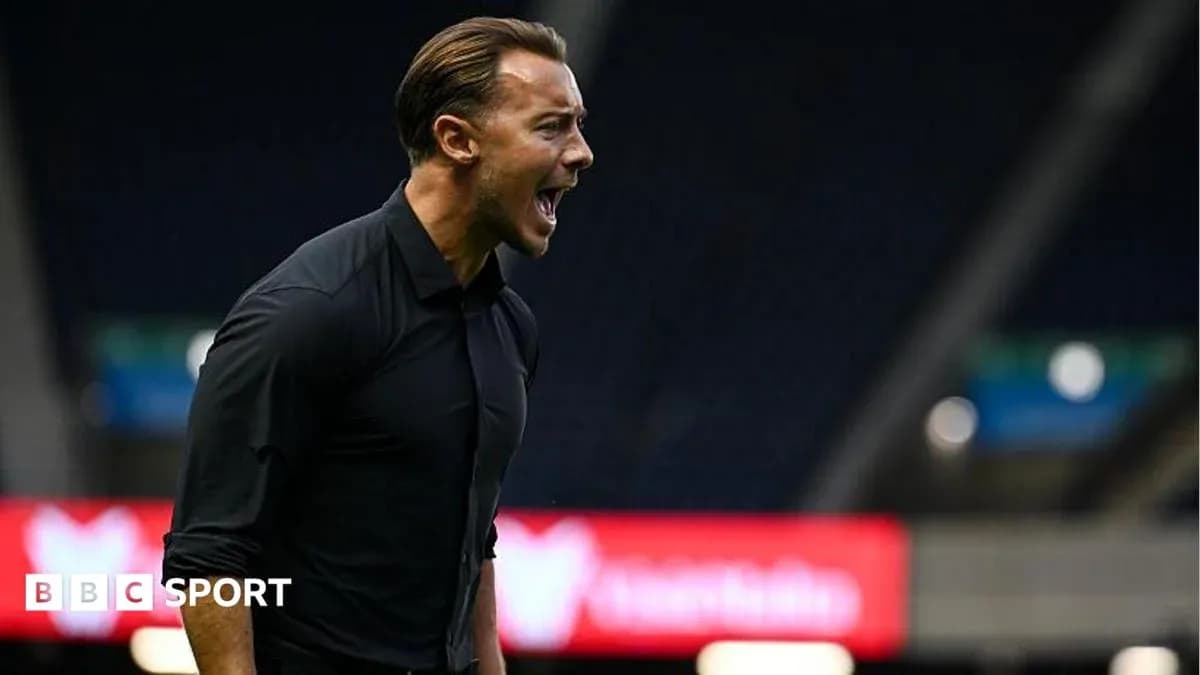 Coach shouting from the sidelines during a match