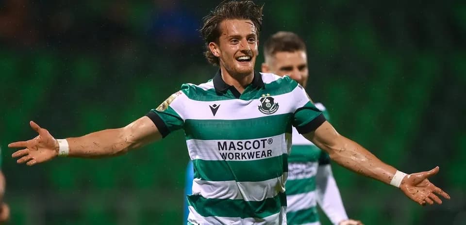 Player celebrating a goal on the field