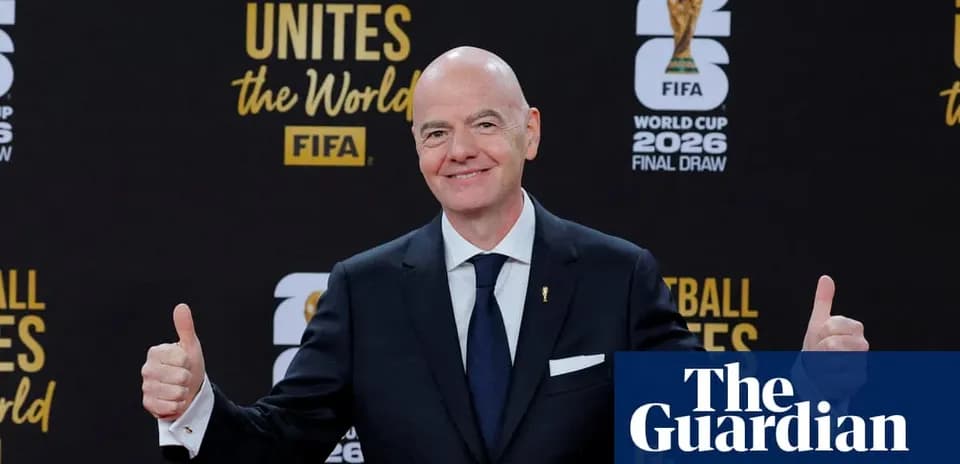 FIFA president at World Cup 2026 final draw event