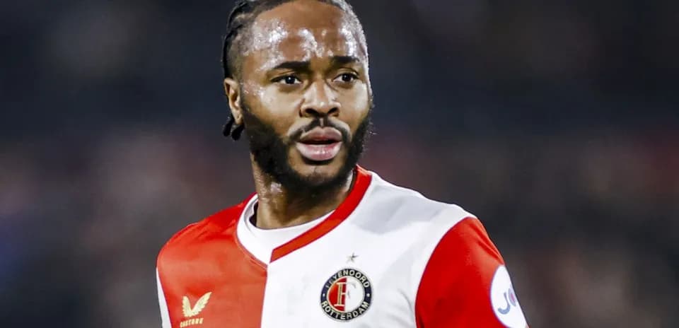 Player wearing Feyenoord kit during match