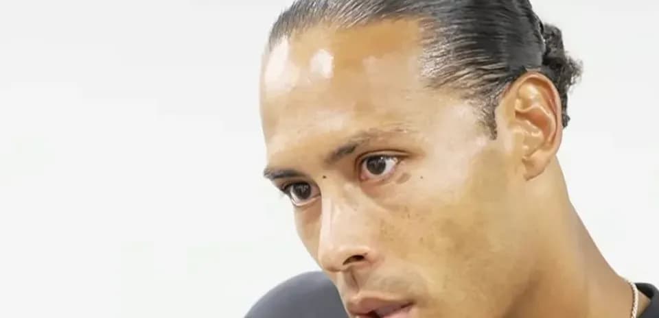 Player speaking during an interview in studio
