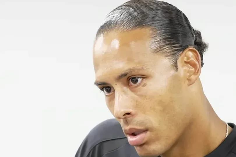Player speaking during an interview in studio