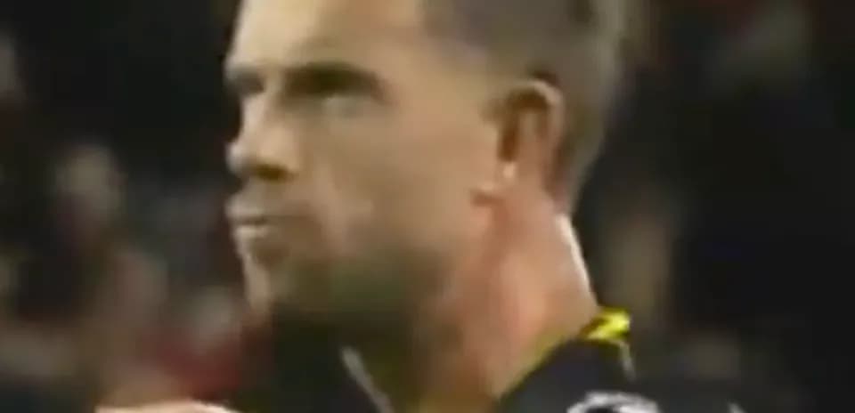 Player in black uniform during a match