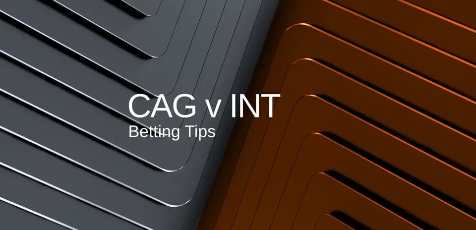 CAG vs INT betting tips graphic design