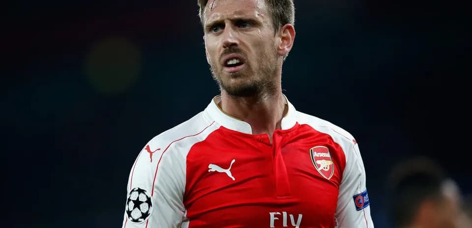 Player in Arsenal kit during a match