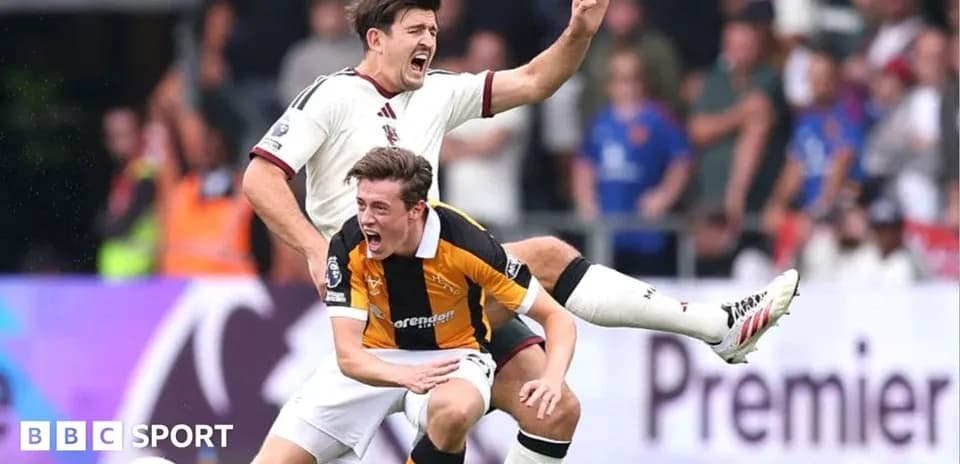 Two players in action during a football match