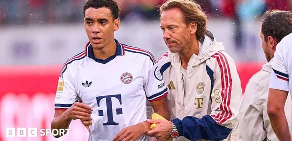 Player receiving assistance from coach during match