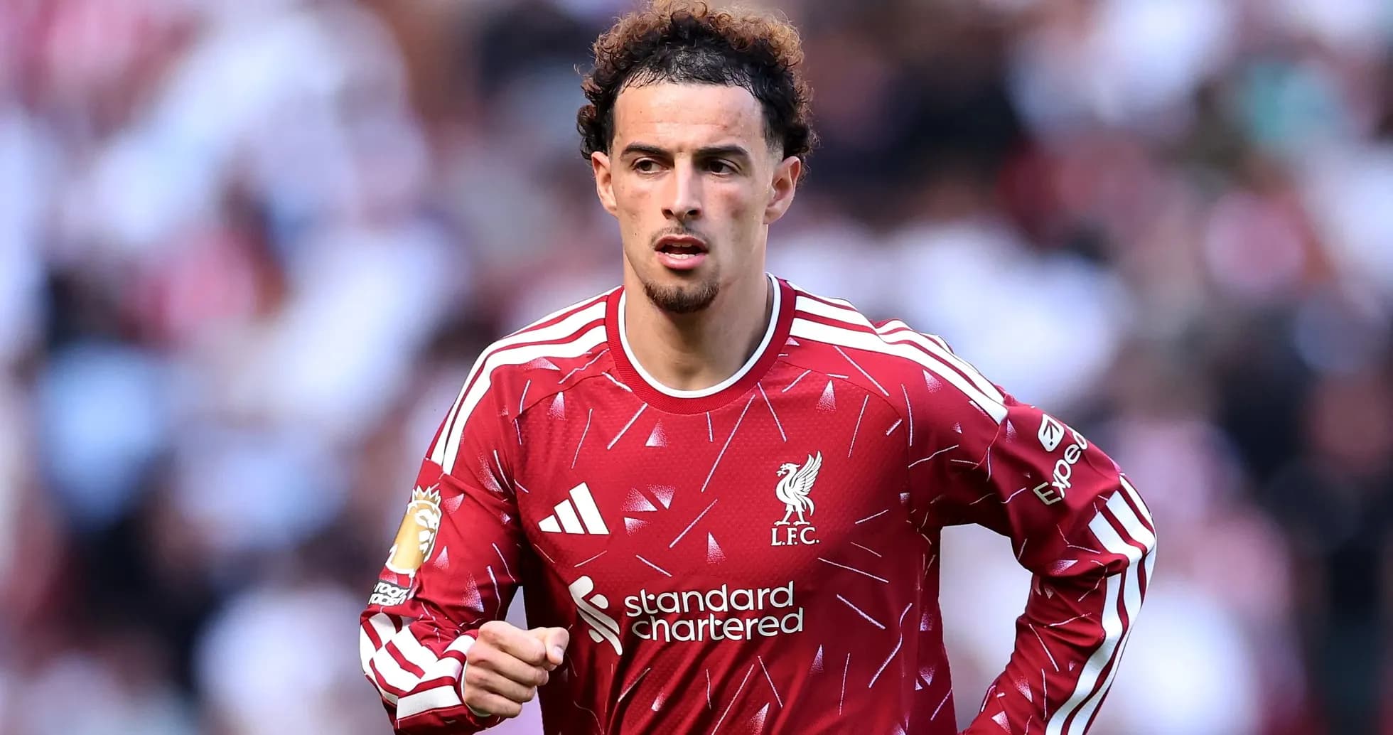 Player in Liverpool kit during match action