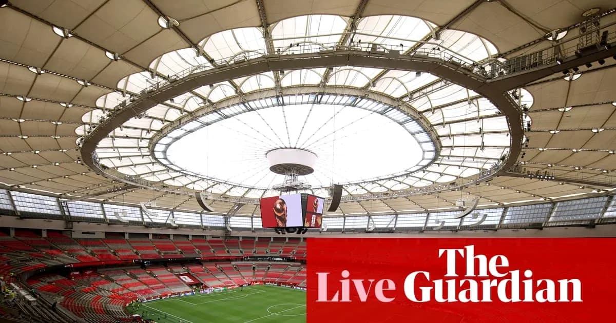 Interior view of stadium with a retractable roof