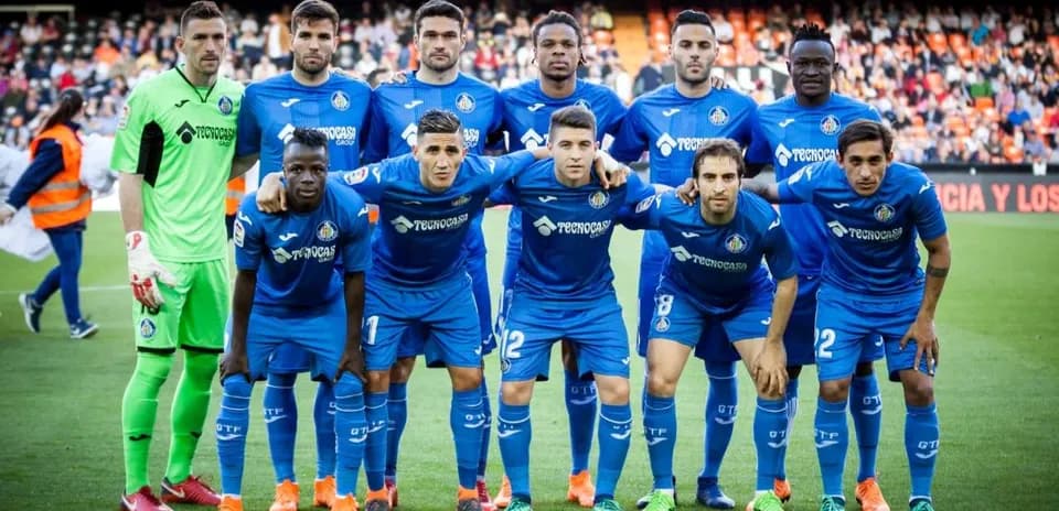 Getafe FC team lineup before the match