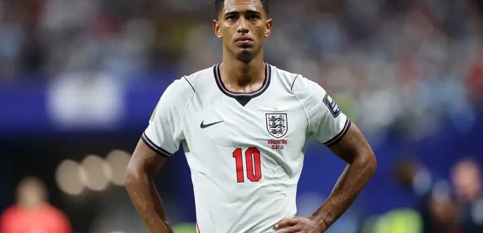 Player in England jersey during a match