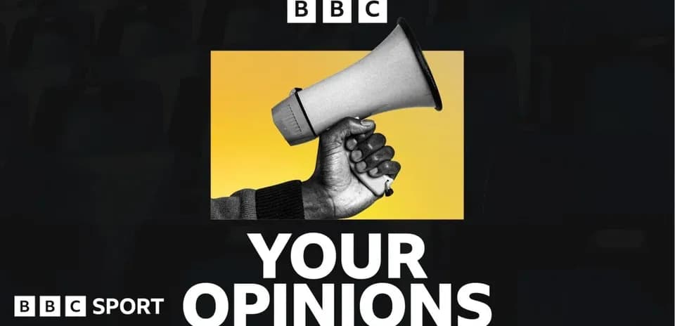 Megaphone held high with 'Your Opinions' text