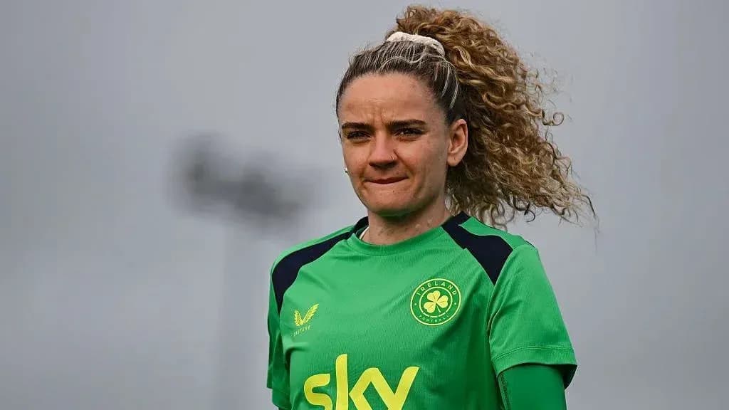 Goalkeeper in green jersey during training session