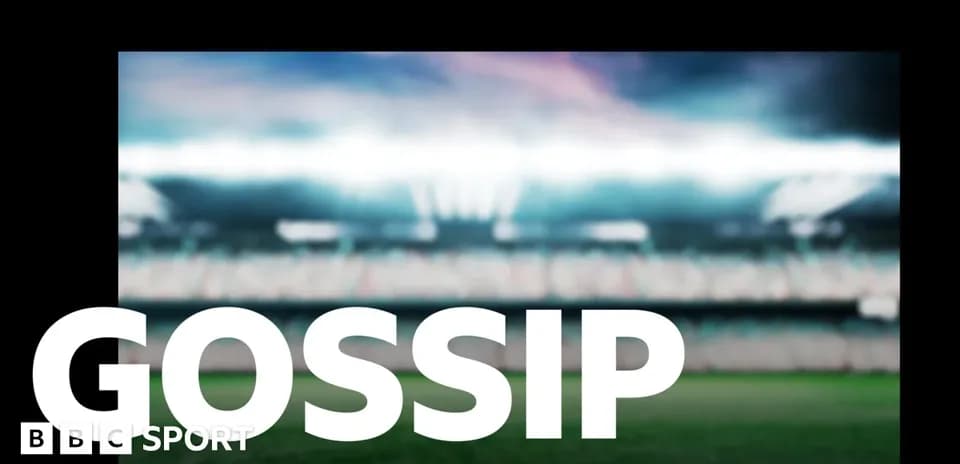 Blurred stadium background with text 'GOSSIP'