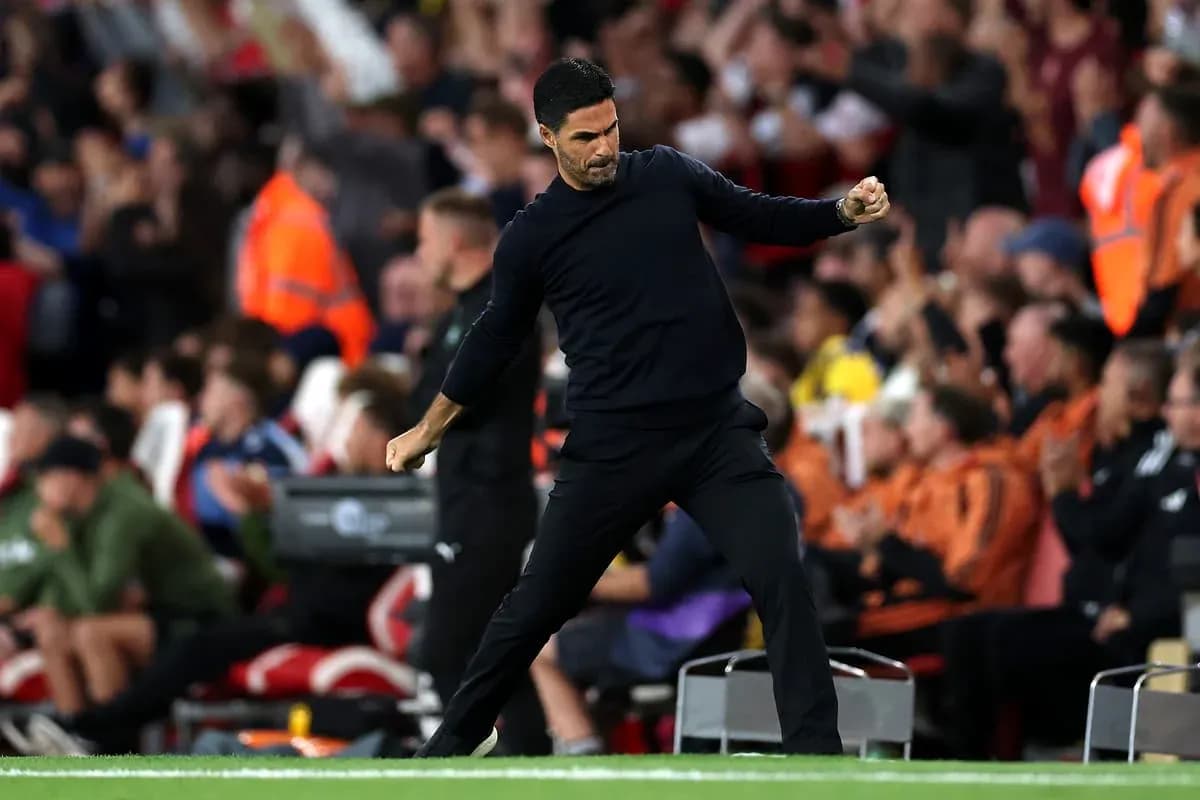 Manager celebrating on the sidelines during match