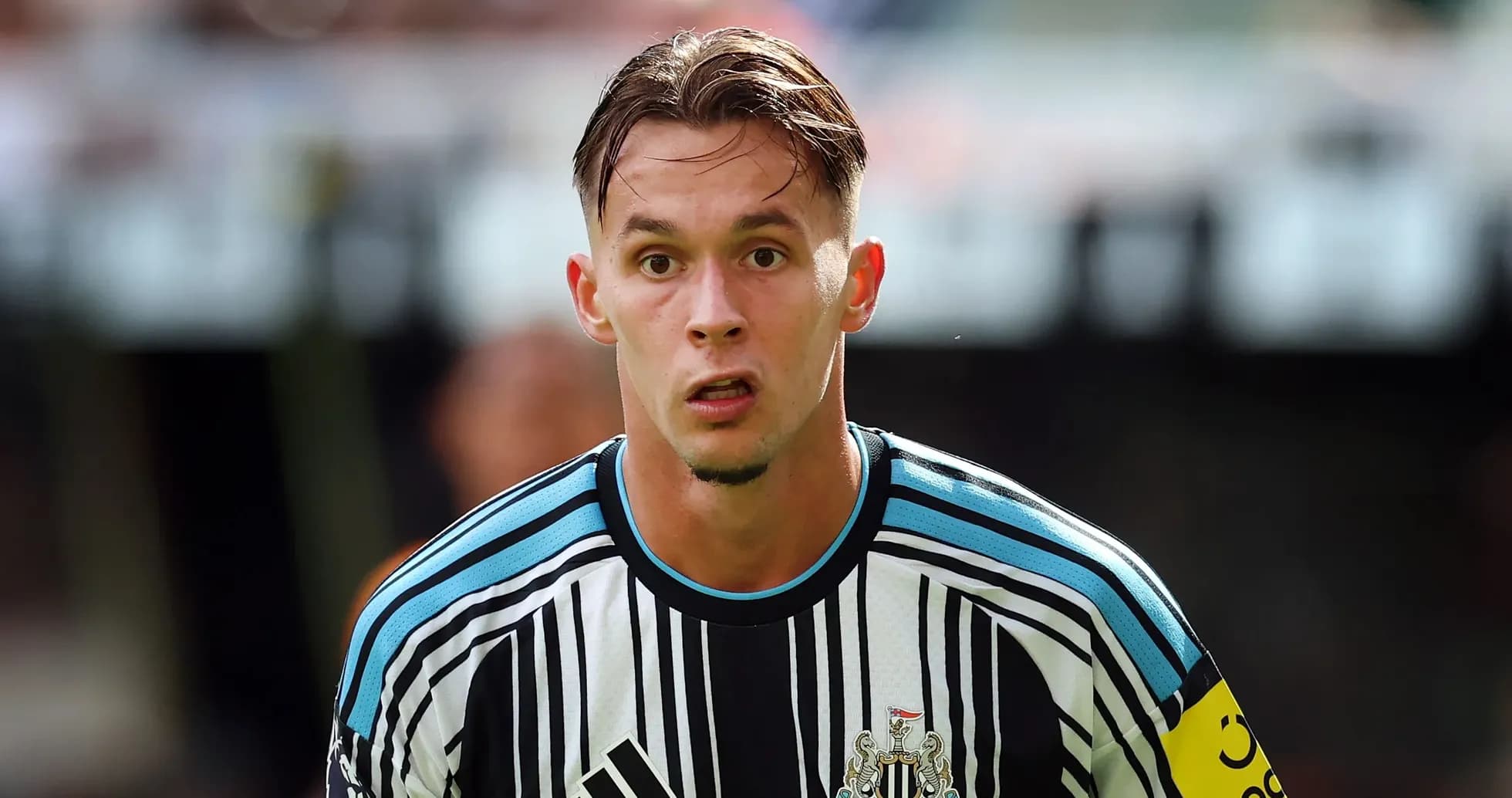 Newcastle United player during a match action