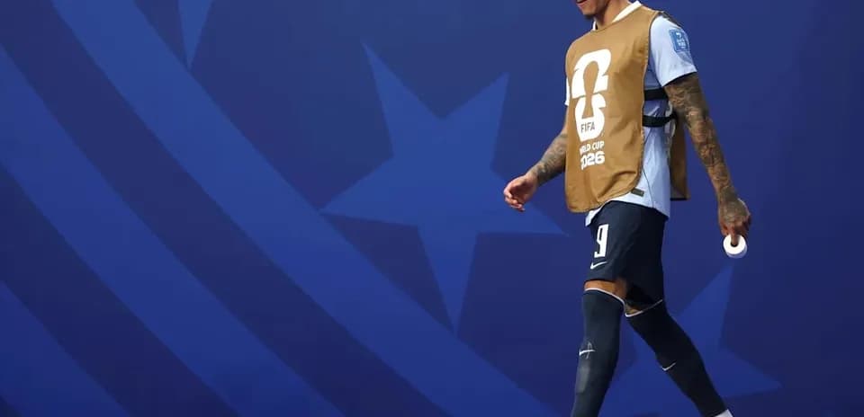 Player walking in FIFA World Cup 2026 training gear