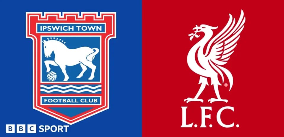 Logos of Ipswich Town and Liverpool FC