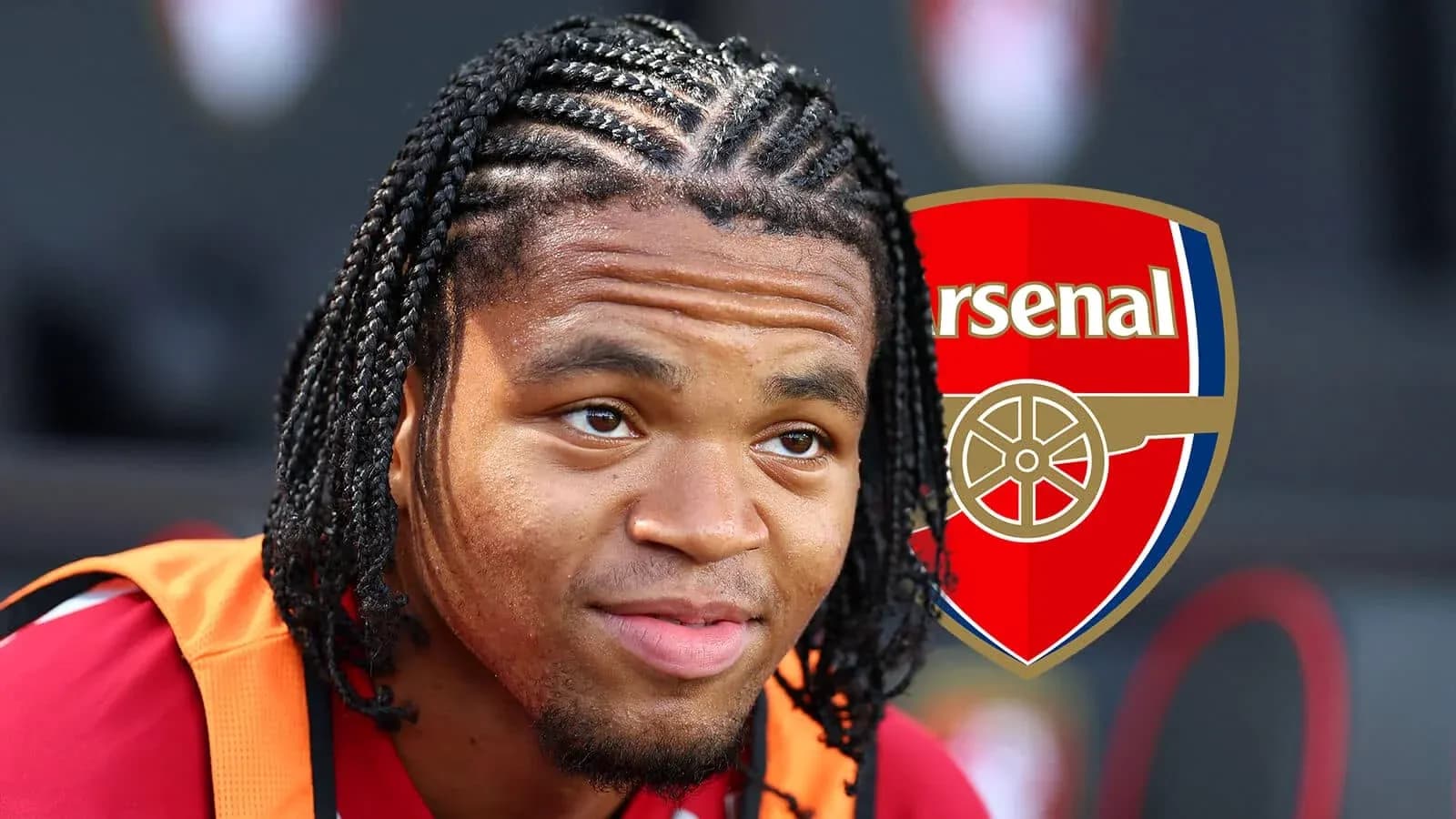 Player in Arsenal kit during a training session