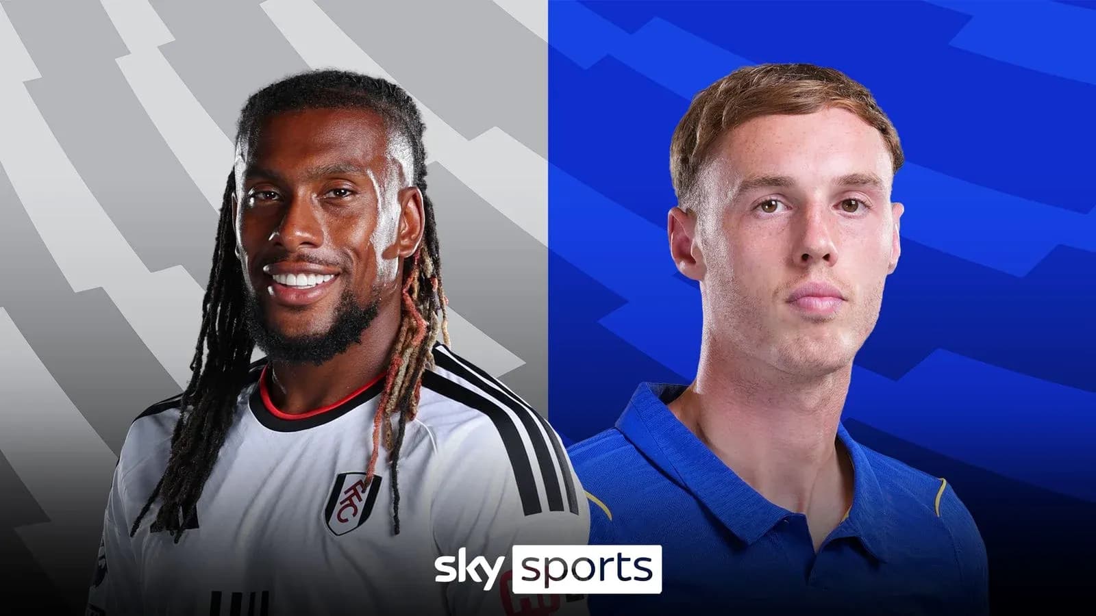 Two football players posing for promotional image