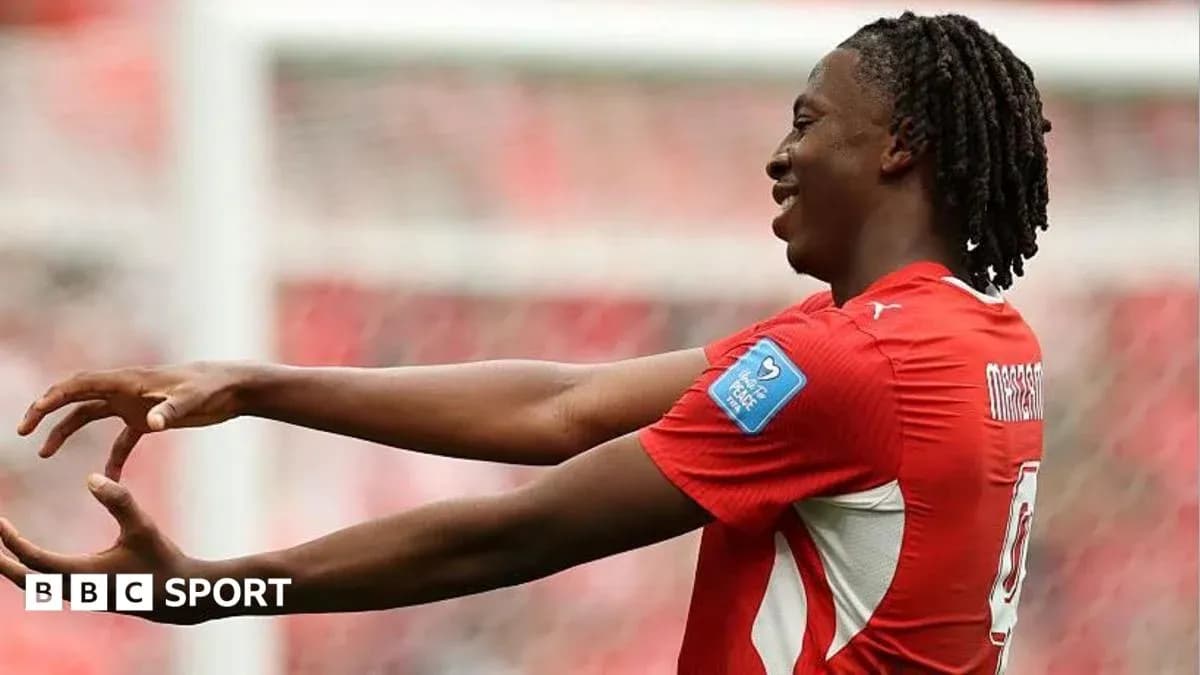Player celebrating during a football match
