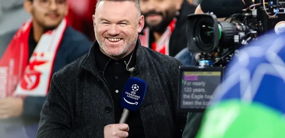 Former player presenting during UEFA Champions League