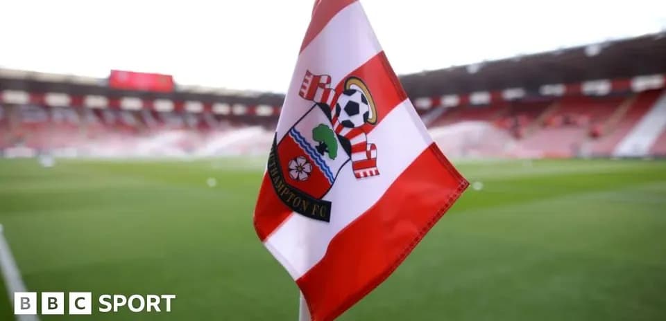 Southampton FC corner flag at the stadium