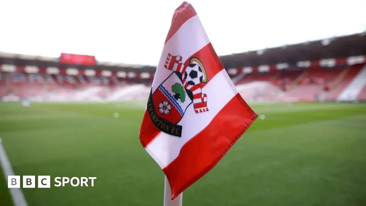Southampton FC corner flag at the stadium