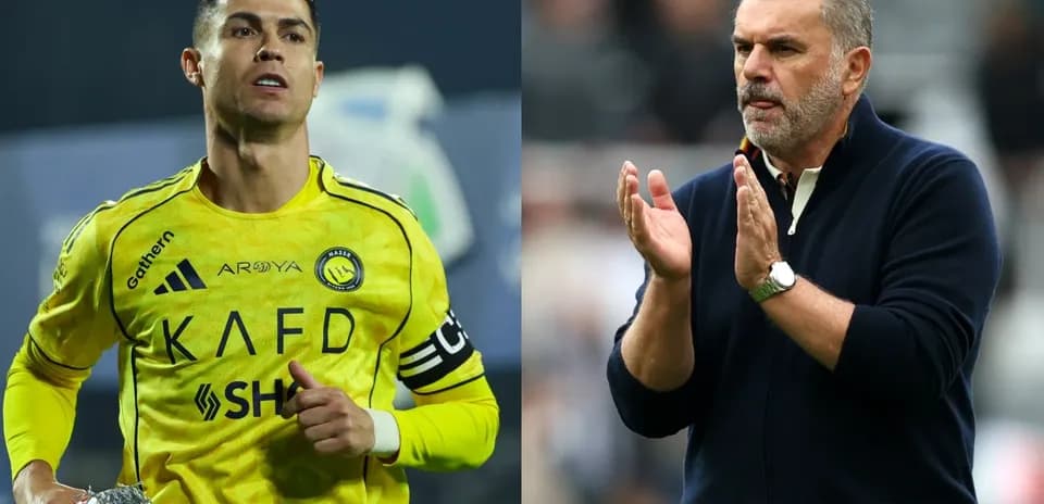 Cristiano Ronaldo and coach during a match