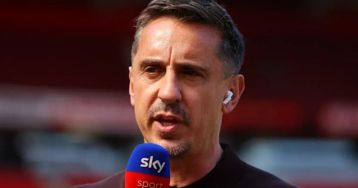 Sportscaster speaking into microphone during broadcast