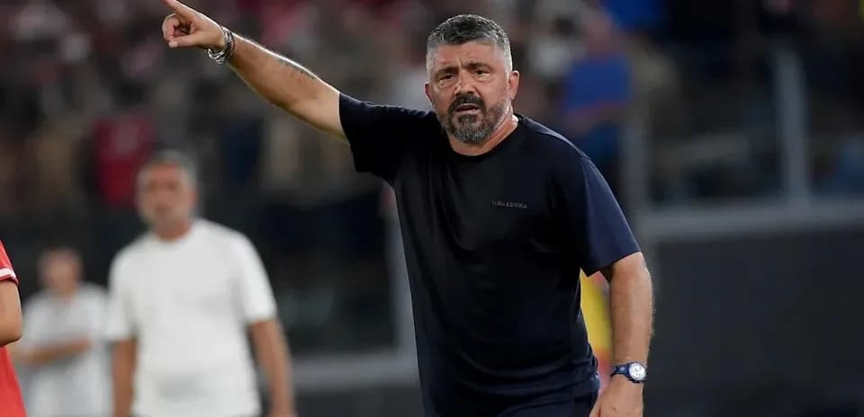 Coach directing players during a match