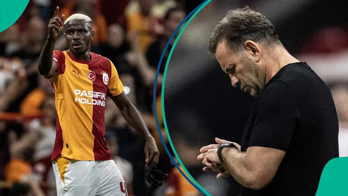 Player signaling during match, coach checking watch