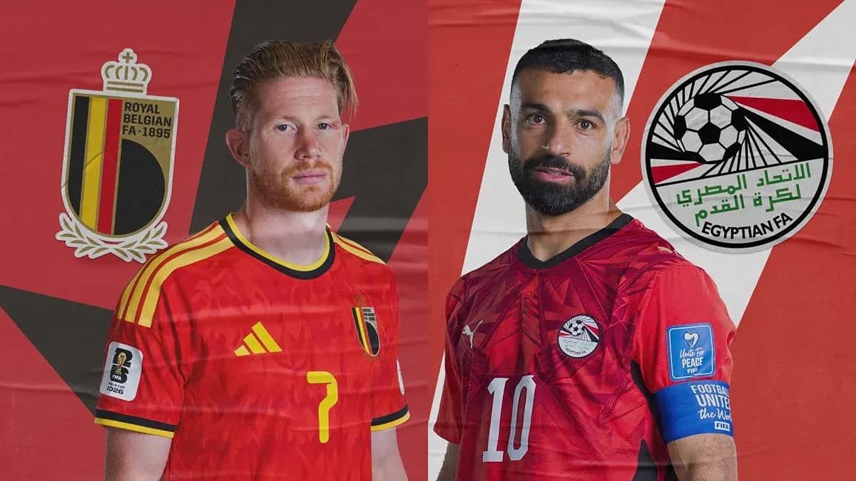 Kevin De Bruyne and Mohamed Salah for World Cup match