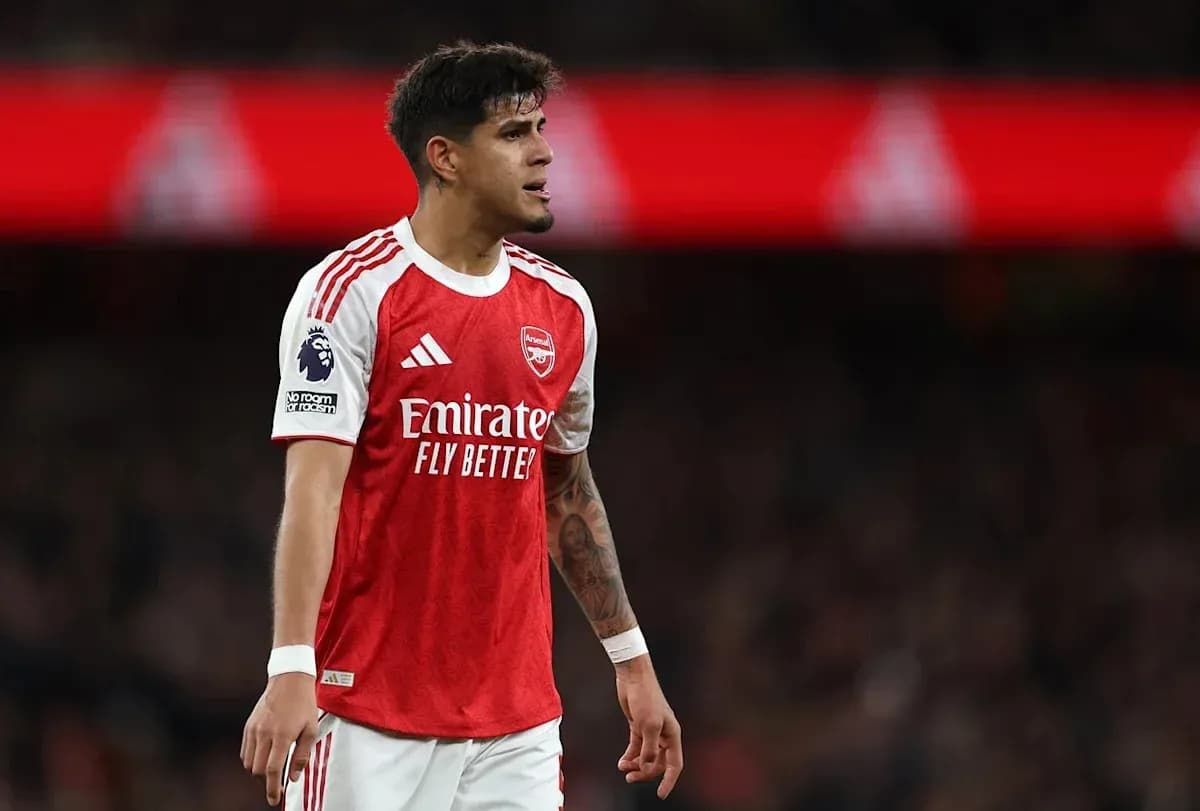Player in Arsenal jersey during a match