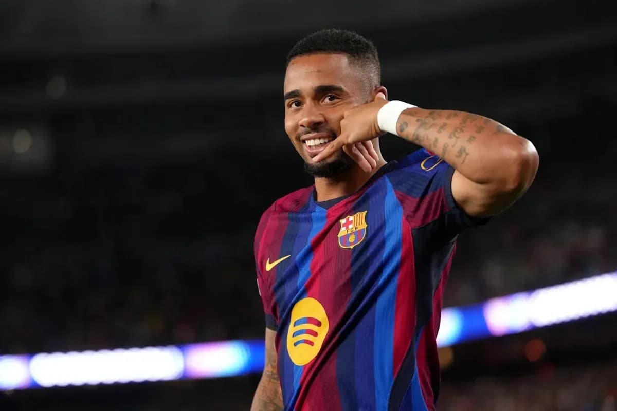 Player celebrating with a call gesture during match