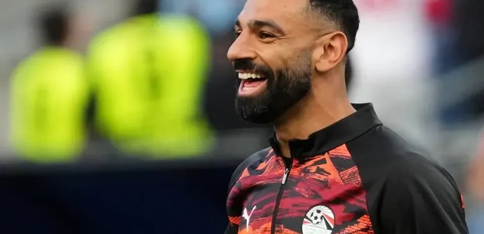 Player smiling during warm-up session