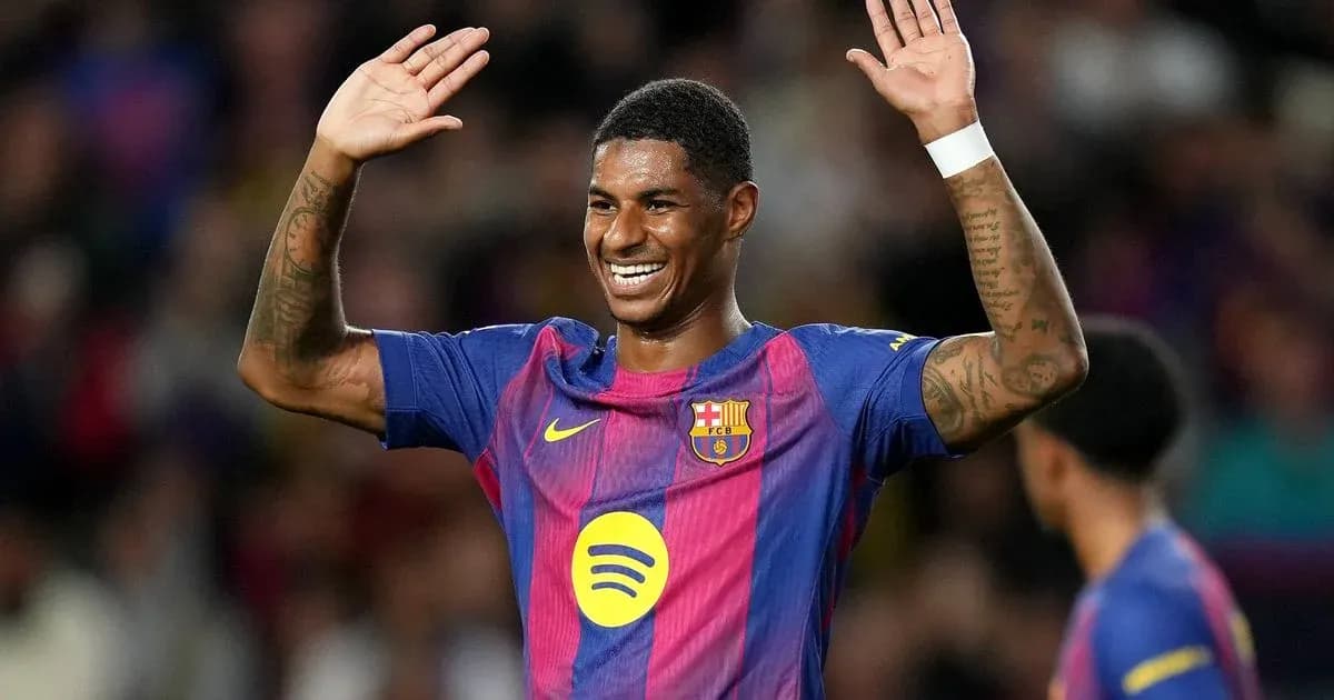 Player celebrating with raised hands during match