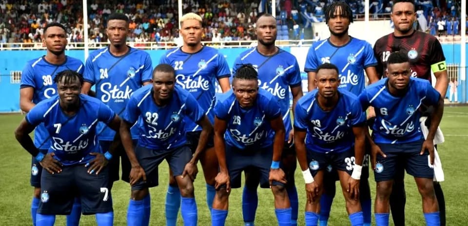 Enyimba FC starting lineup before match