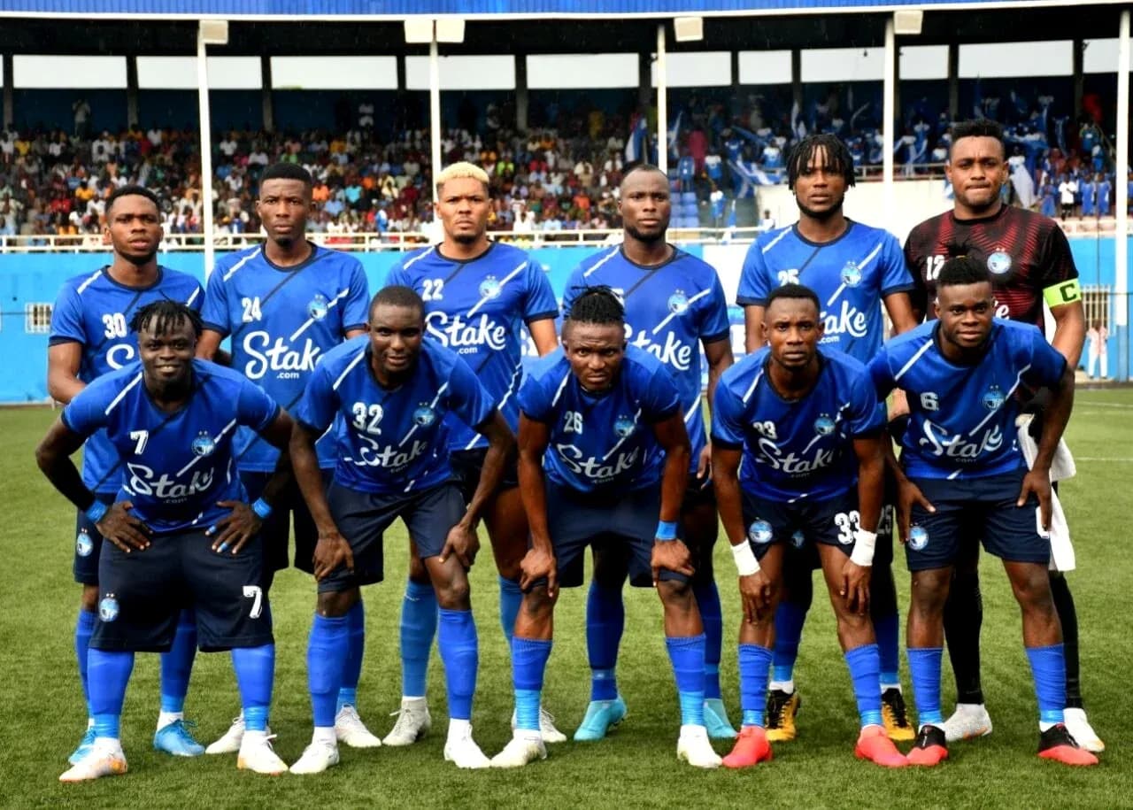 Enyimba FC starting lineup before match