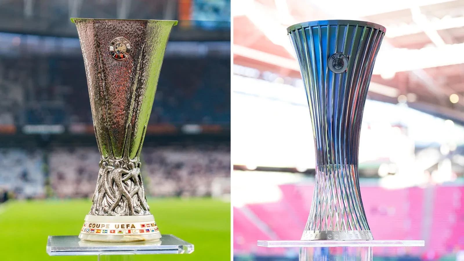 UEFA trophies: Europa League and Europa Conference League UEFA trophies: Europa League and Europa Conference League