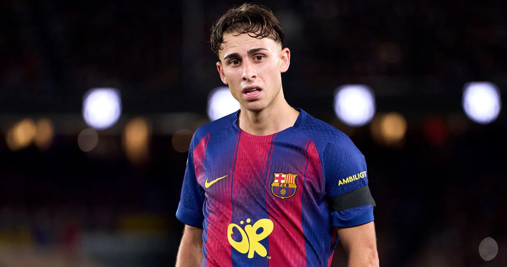 Barcelona player in kit during match